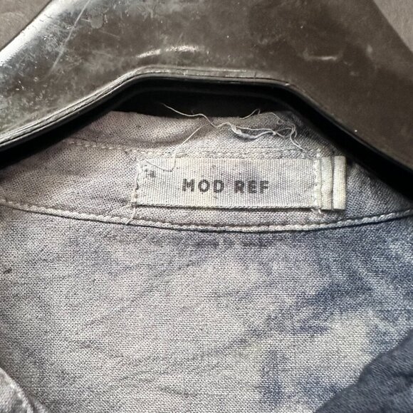 Med Ref Tie Dye Lace Black Blue Size Small Long Sleeve Top Jacket Bolero Cropped - Picture 4 of 5